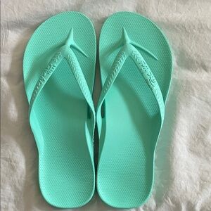 Archie’s Flip Flops Mint Green. New